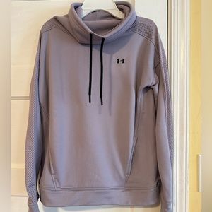 Under Armour - Purple Funnel-Neck Cropped Sweatshirt